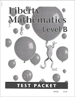 Liberty Mathematics: Level B - Test Packet - Product Image